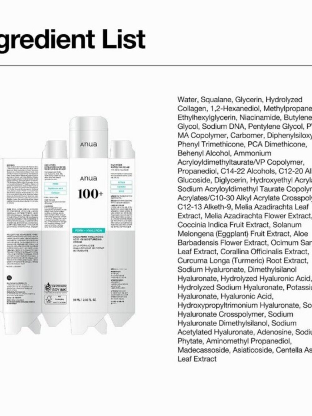 ANUA PDRN Hyaluronic Acid 100 Moisturizing Cream, 2.02 fl oz - Picture 8 of 10